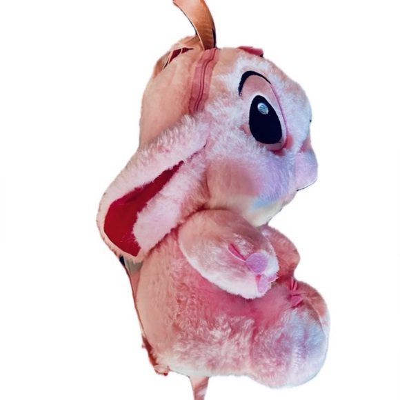 New Cute Stitch’s Angel Plush Backpack Large 11” Length Top Zipper Looks Comfy - Picture 8 of 8